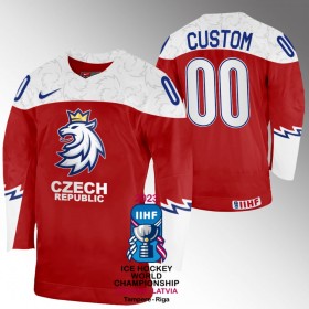 Miesten Tšekin tasavalta Pelipaita Custom IIHF World Championship 2023 Punainen